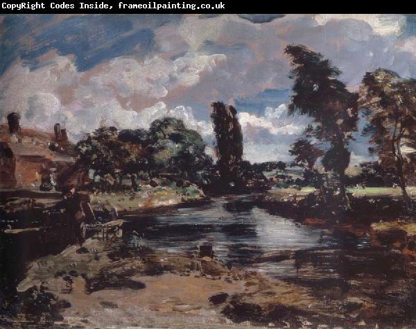 John Constable Flatford Mill from a lock on the Stour
